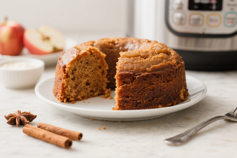 Quick and Easy Applesauce Spice Cake In The Pressure Cooker