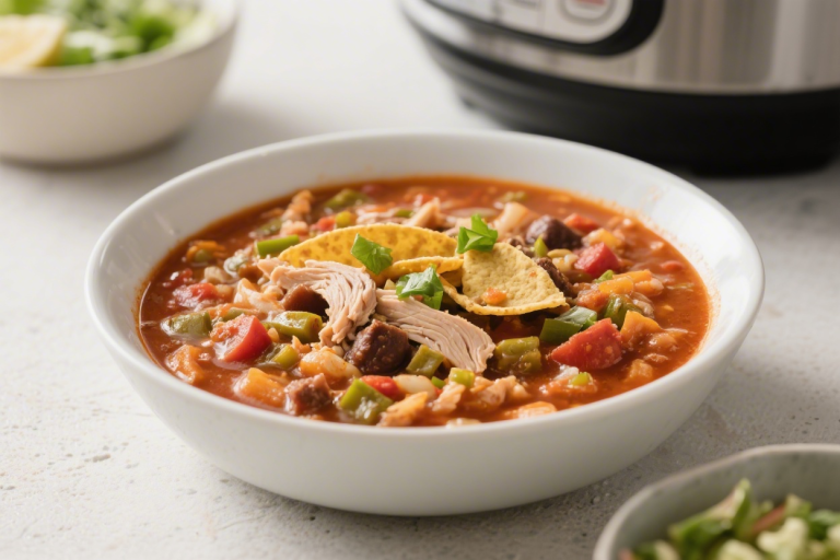 Healthy Flavor-Packed Turkey Taco Soup For Those Busy Weeknights