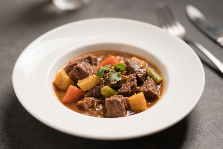 A Cozy, Hearty & Classic Beef and Vegetable Stew