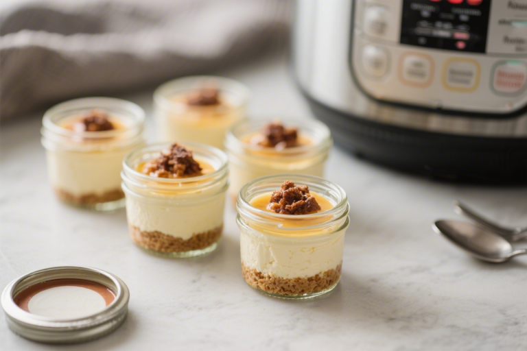 Mini Cheesecake Jars You Can Make in a Pressure Cooker – Small, Creamy, and Surprisingly Easy