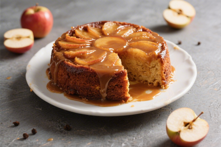 Must-Have Drizzly Caramel Apple Upside‑Down Cake
