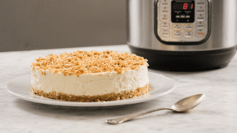 Delicious Knafeh-Crunch Sour Cream Cheesecake In The Pressure Cooker