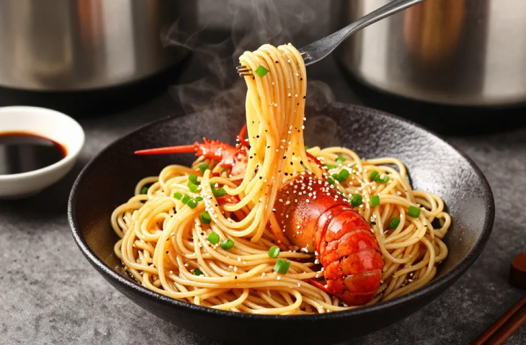 Insanely Easy Yard House Lobster Garlic Noodles Pressure Cooker Recipe