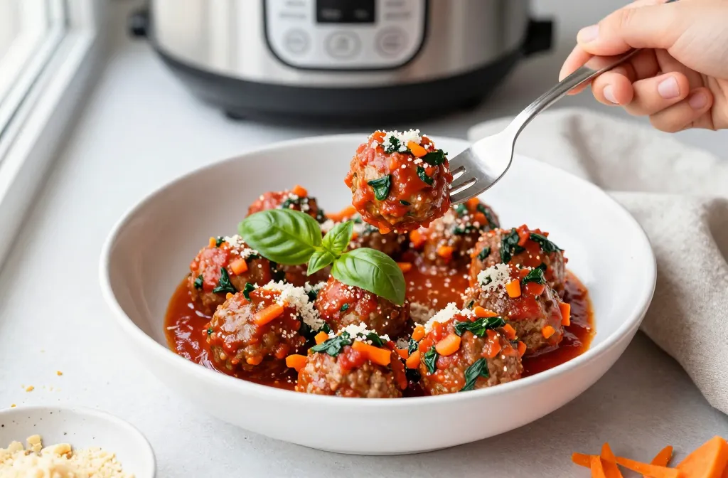 Kid-Approved: 20-Minute Instant Pot Meatballs (Packed with Hidden Spinach and Carrots) Tonight