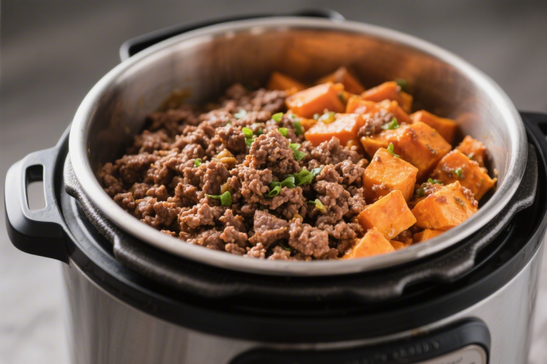 Easy & Satisfying Ground Beef and Sweet Potato Bowl