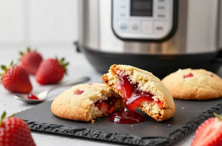 Instant Pot Strawberry Shortcake "Lava" Cookies That Ooze