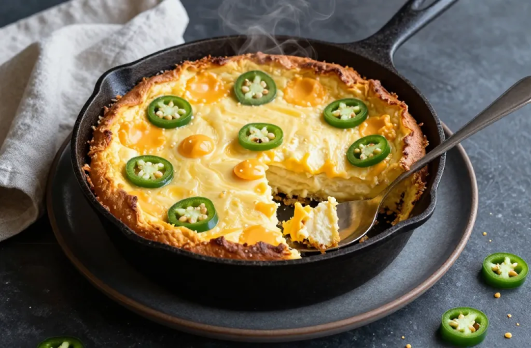 Irresistible Cheesy Jalapeno Cornbread Pudding (Pressure Cooker)