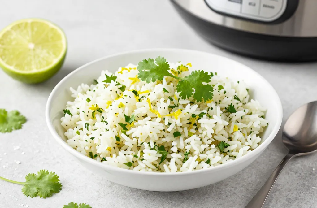 Make Fluffy Cilantro Lime Rice (Instant Pot) Tonight